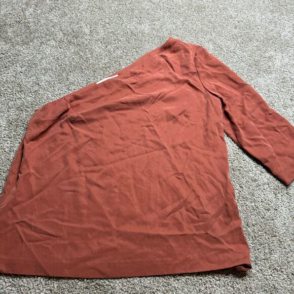 Mara Hoffman Claudia One Shoulder Top in Orange Size M - Picture 4 of 7